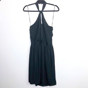 𝅺D R A Los Angeles black Jay Choker halter mini dress